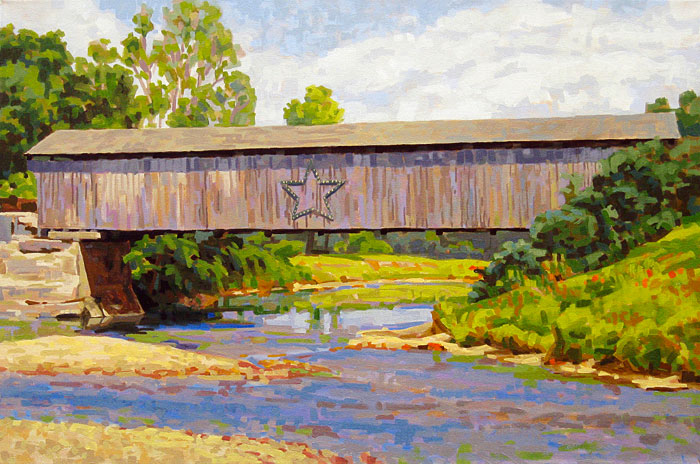 Big Eddy Bridge in Waitsfield Vermont
