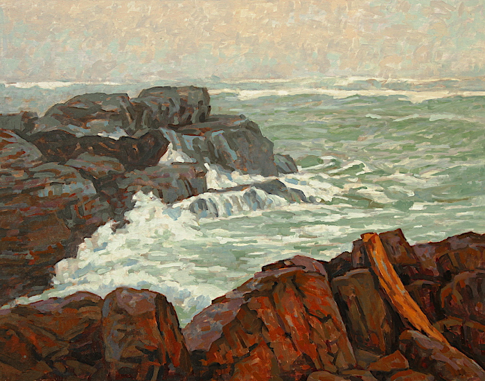 Stormy surf along the Marginal Way